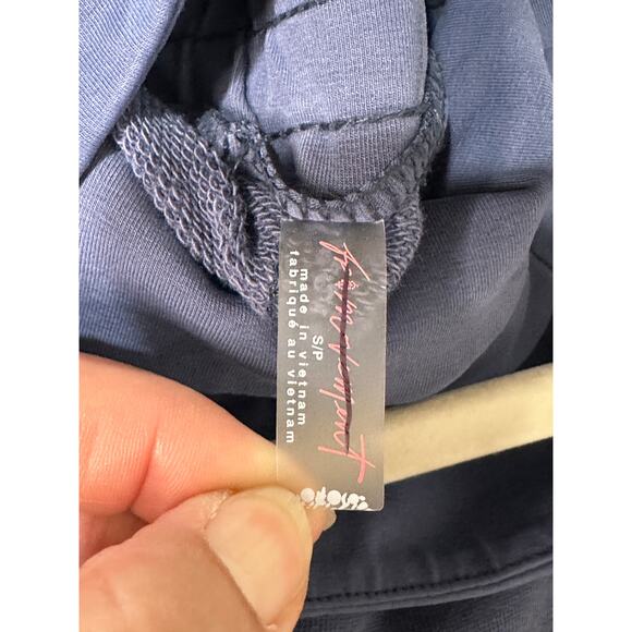 Free People Inbound Onesie Midnight Navy Size Small NWT Chic Comfy Stretchy - Picture 15 of 16